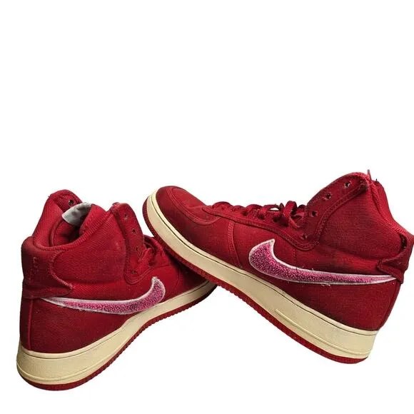 Nike Red - E U Air - Air Force 1 - Hi Top -Lace up - US 11 UK 10 EUR 45 CM 29