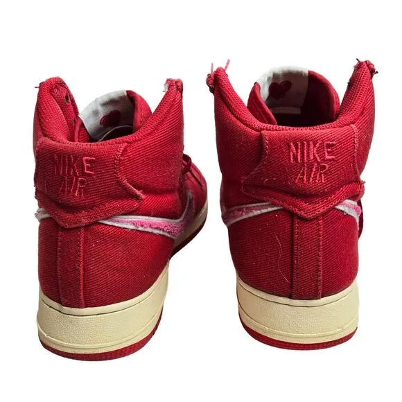 Nike Red - E U Air - Air Force 1 - Hi Top -Lace up - US 11 UK 10 EUR 45 CM 29