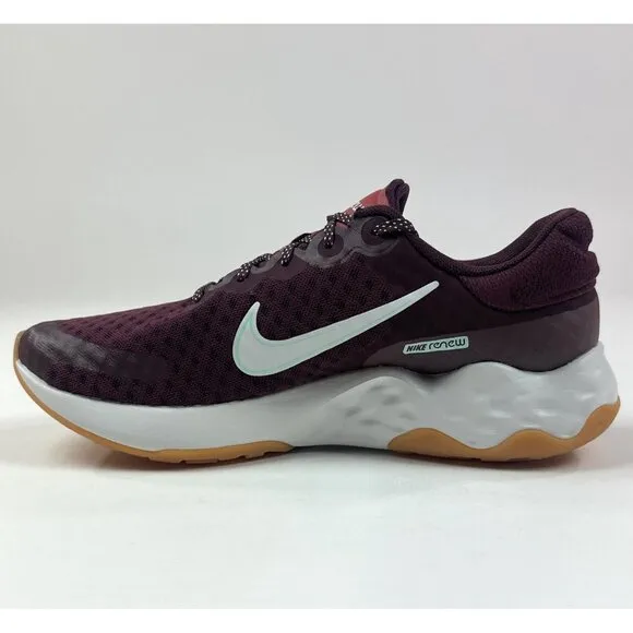Nike Renew Ride 3 Womens Burgundy White Running Shoes Sneakers DC8184-601