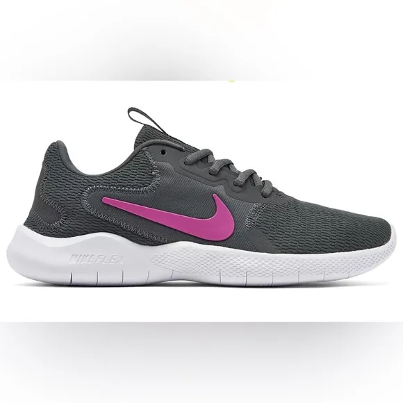 Nike Running Shoes in Grey / Pink, ‘Flex Experience RN9’ — Women’s Size 6.5