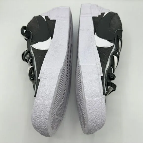 Nike Sacai Blazer Low Shoes Iron Grey White DD1877-002 Mens Size 10.5‎ New