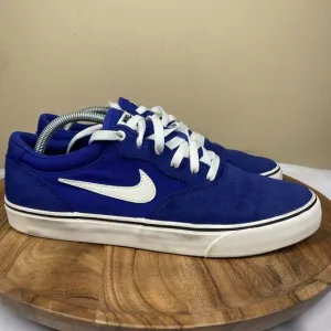 Nike Sb Chron 2 Deep Royal Blue Mens Blue And White Size 11.5 Low Top Shoes