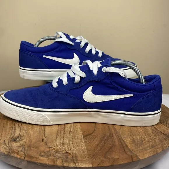Nike Sb Chron 2 Deep Royal Blue Mens Blue And White Size 11.5 Low Top Shoes