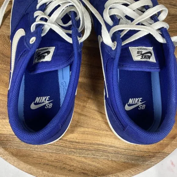 Nike Sb Chron 2 Deep Royal Blue Mens Blue And White Size 11.5 Low Top Shoes