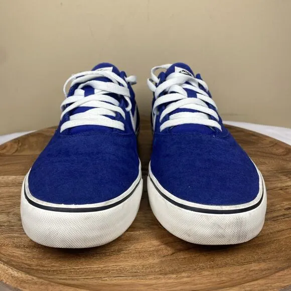 Nike Sb Chron 2 Deep Royal Blue Mens Blue And White Size 11.5 Low Top Shoes
