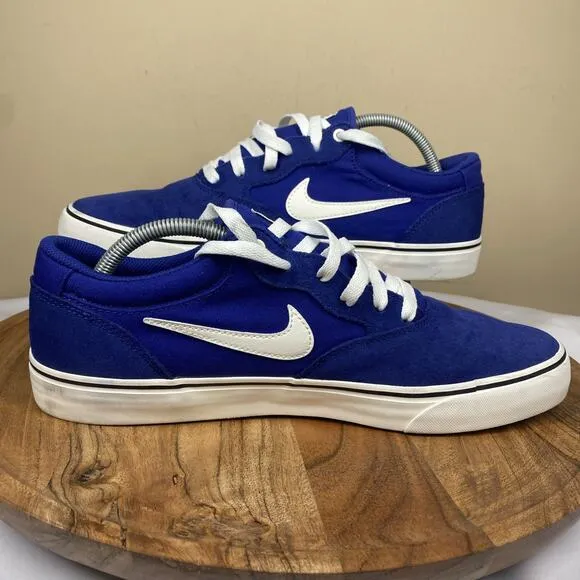 Nike Sb Chron 2 Deep Royal Blue Mens Blue And White Size 11.5 Low Top Shoes