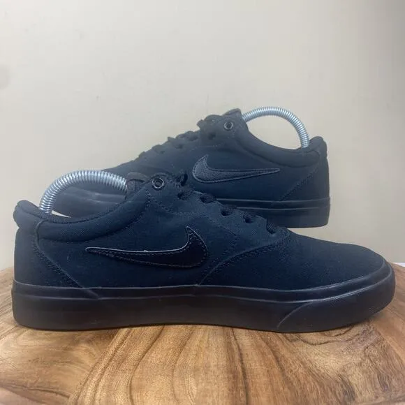 Nike SB Chron 2 Triple Black Mens Black Size 8.5 Low Top Shoes