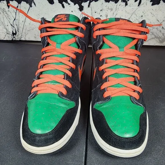 Nike SB Dunk High Pro Jagermeister Roller Derby Mens Size 13 2011 Shoes Green