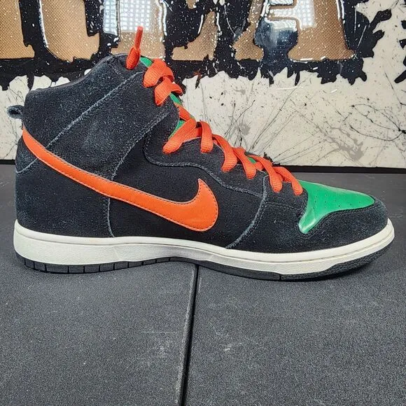 Nike SB Dunk High Pro Jagermeister Roller Derby Mens Size 13 2011 Shoes Green