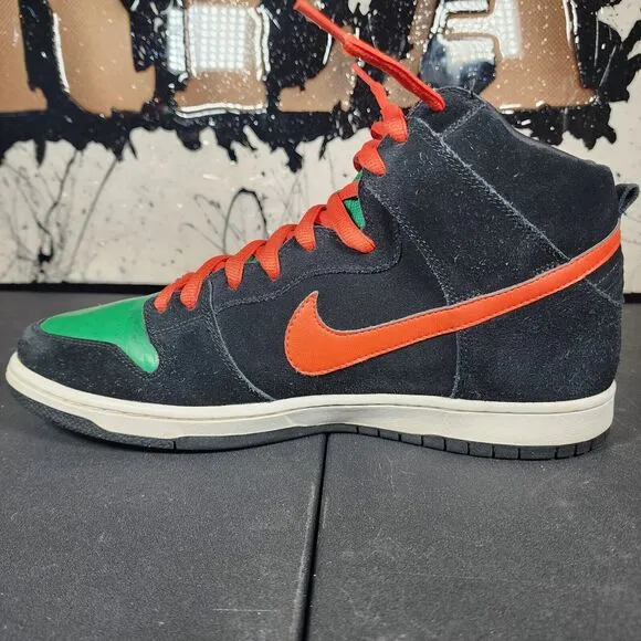Nike SB Dunk High Pro Jagermeister Roller Derby Mens Size 13 2011 Shoes Green