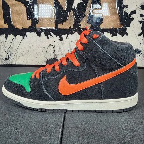 Nike SB Dunk High Pro Jagermeister Roller Derby Mens Size 13 2011 Shoes Green