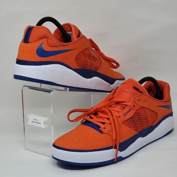 Nike SB Ishod Wair Blue Orange DZ5648-800 Skate Shoes Low Top Men Size Multi New
