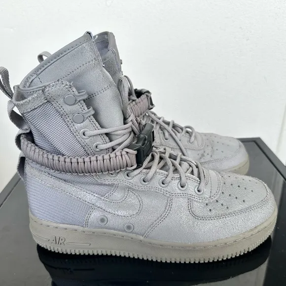 Nike SF Air Force, Men's Gray High-Top Sneakers