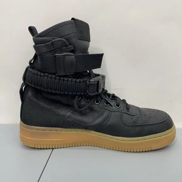 Nike SF Special Field Sneakers Shoes AF1 Air Force 1 High Top Gum Black Mens 6.5