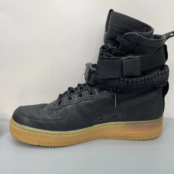 Nike SF Special Field Sneakers Shoes AF1 Air Force 1 High Top Gum Black Mens 6.5