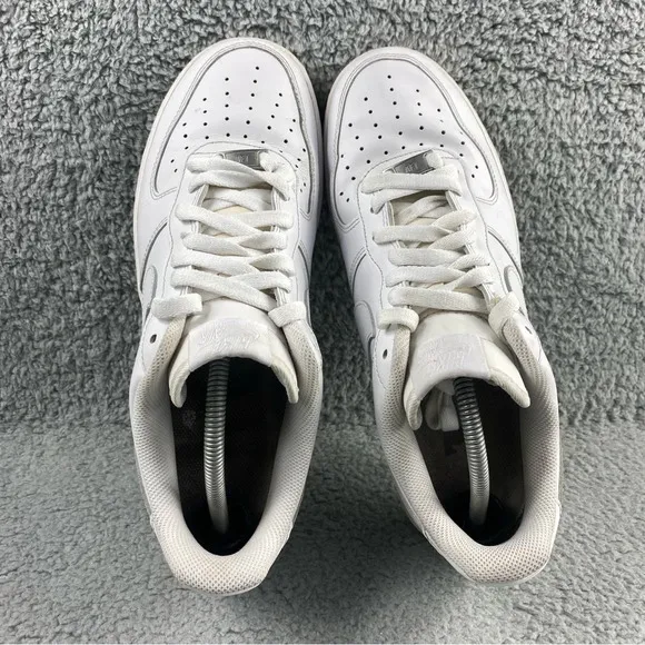 Nike Shoes Mens 10.5 Air Force 1 Low‎ '07 Triple White Sneaker Lace Up Low Top