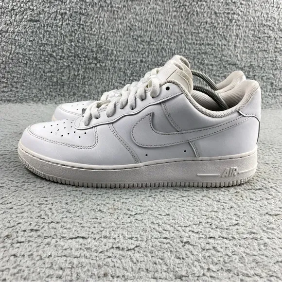 Nike Shoes Mens 10.5 Air Force 1 Low‎ '07 Triple White Sneaker Lace Up Low Top