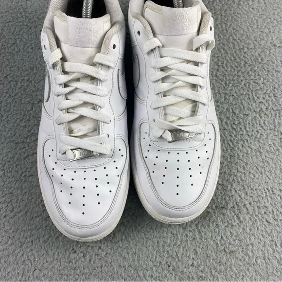 Nike Shoes Mens 10.5 Air Force 1 Low‎ '07 Triple White Sneaker Lace Up Low Top