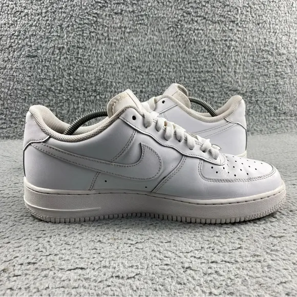 Nike Shoes Mens 10.5 Air Force 1 Low‎ '07 Triple White Sneaker Lace Up Low Top