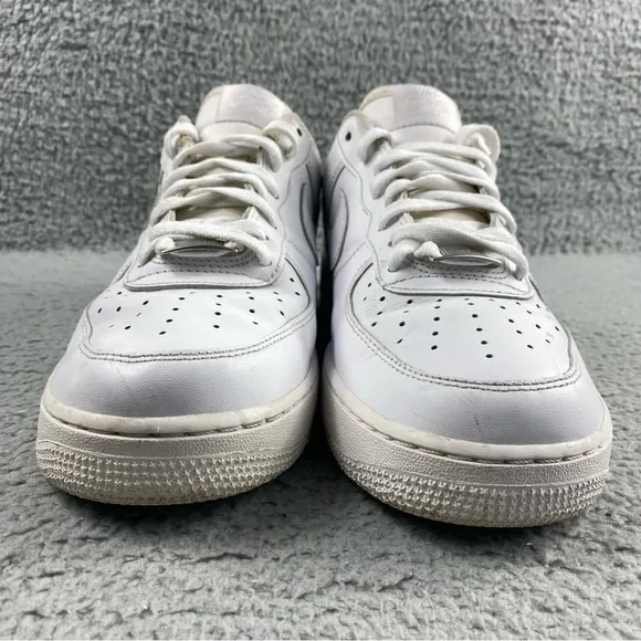 Nike Shoes Mens 10.5 Air Force 1 Low‎ '07 Triple White Sneaker Lace Up Low Top