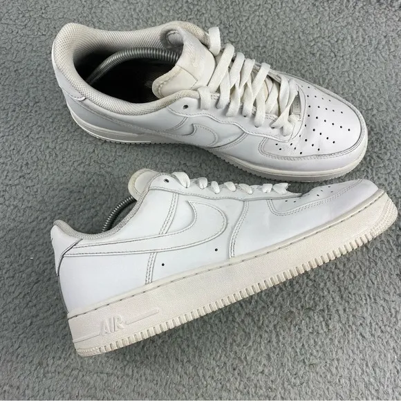 Nike Shoes Mens 10.5 Air Force 1 Low‎ '07 Triple White Sneaker Lace Up Low Top