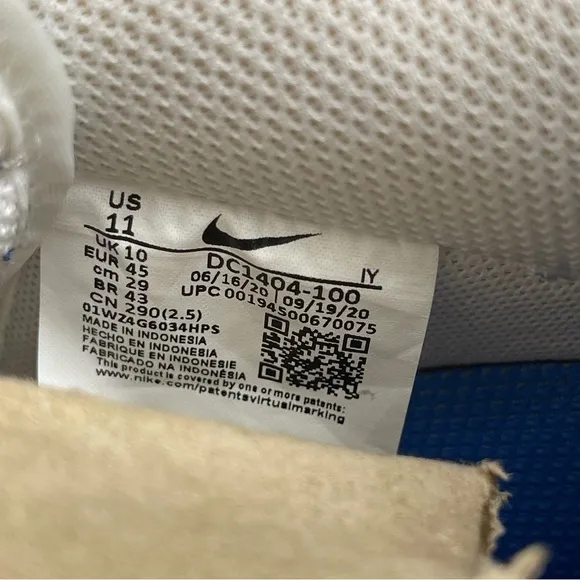 Nike Shoes Mens 11 Air Force 1 Low 'New Jersey Nets Hardwood Classics DC1404 100