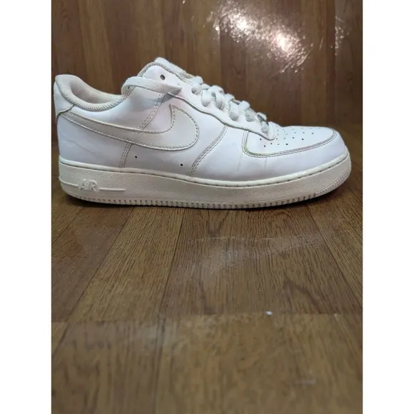 Nike Shoes Mens 11.5 Air Force 1 07 Triple White Leather Low Top