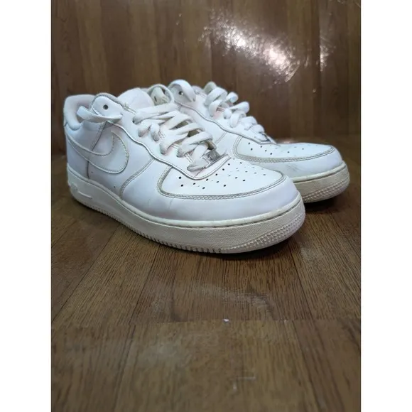 Nike Shoes Mens 11.5 Air Force 1 07 Triple White Leather Low Top
