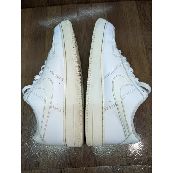 Nike Shoes Mens 11.5 Air Force 1 07 Triple White Leather Low Top