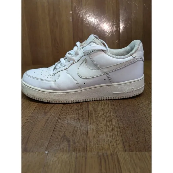 Nike Shoes Mens 11.5 Air Force 1 07 Triple White Leather Low Top