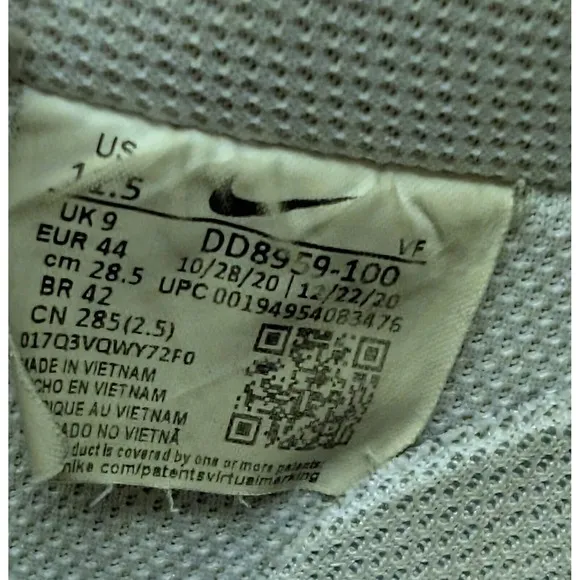 Nike Shoes Mens 11.5 Air Force 1 07 Triple White Leather Low Top