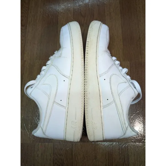 Nike Shoes Mens 11.5 Air Force 1 07 Triple White Leather Low Top