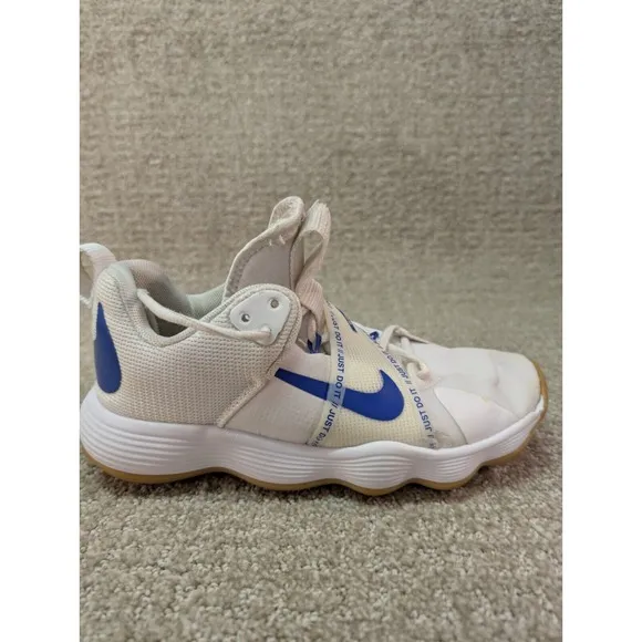 Nike Shoes Womens 7.5 React Hyperset Blue Gum Volleyball Sneakers C12956-140