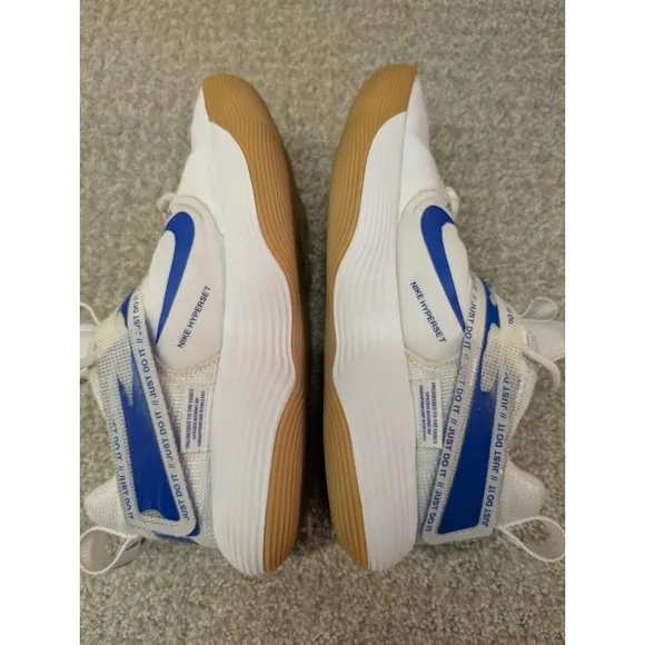 Nike Shoes Womens 7.5 React Hyperset Blue Gum Volleyball Sneakers C12956-140