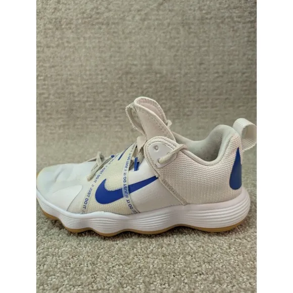 Nike Shoes Womens 7.5 React Hyperset Blue Gum Volleyball Sneakers C12956-140