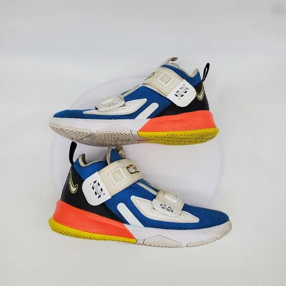 Nike Shoes Youth 6 Women's 7.5 LeBron James Soldier 13 XIII SFG Blue Crimson