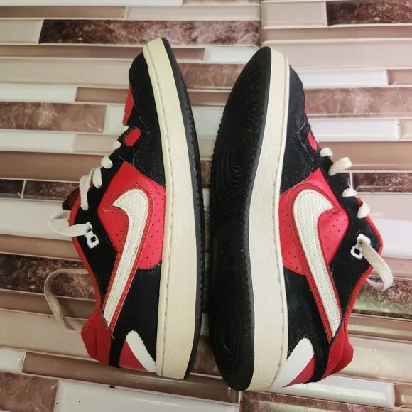 Nike Shoes Youth Size 6Y Son Of Force Red Black Low Top Basketball Sneakers