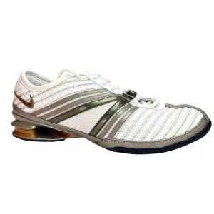 NIKE‎ Shox QVida Womens Sneaker (9.5) 2008 White Gold Brown 315038 191