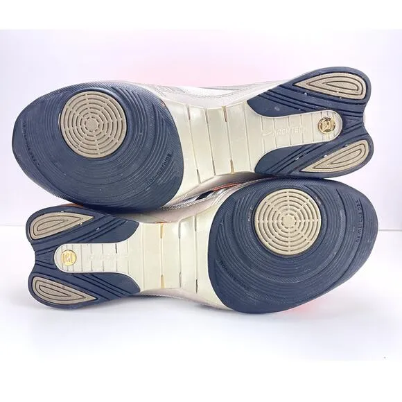 NIKE‎ Shox QVida Womens Sneaker (9.5) 2008 White Gold Brown 315038 191