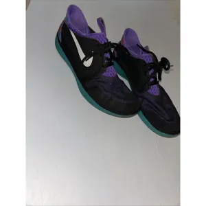 Nike Size 12 Solar soft Mocassin Black Purple‎