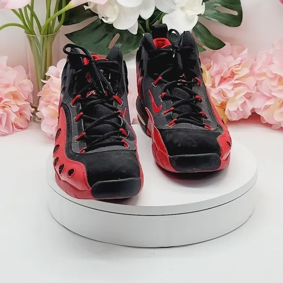 Nike Sonic Flight Gary Payton Men's Size 10 US Black Red Shoes 641333-002
