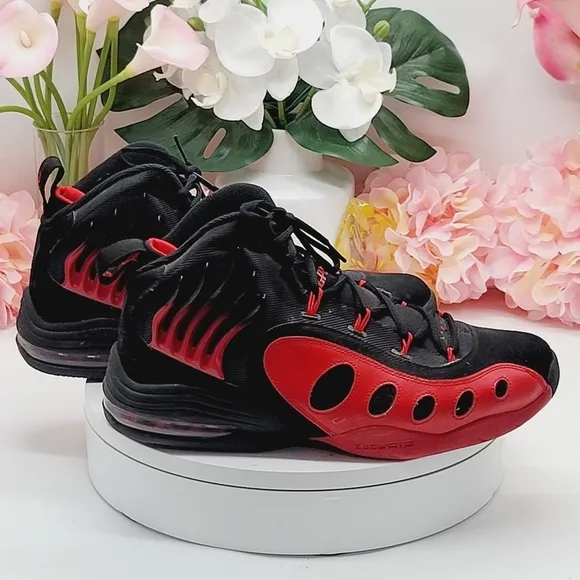 Nike Sonic Flight Gary Payton Men's Size 10 US Black Red Shoes 641333-002