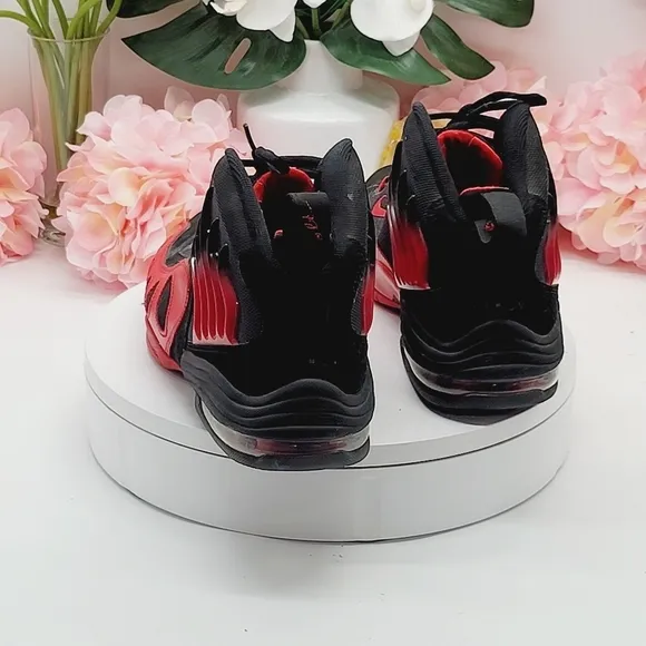Nike Sonic Flight Gary Payton Men's Size 10 US Black Red Shoes 641333-002