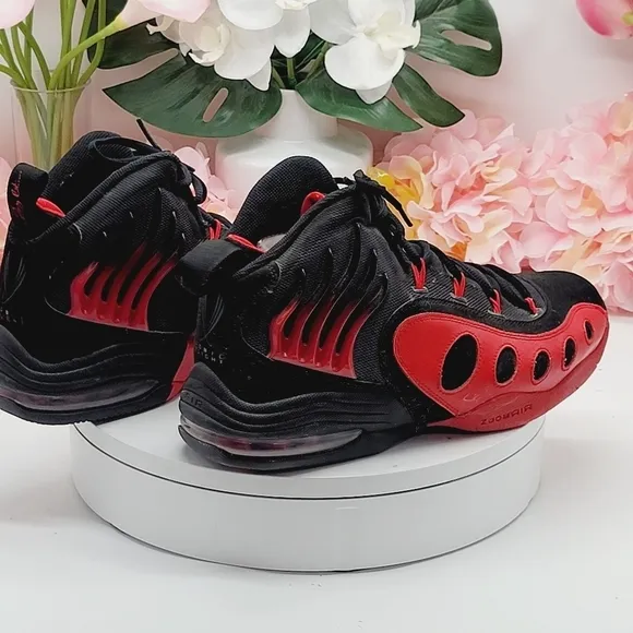 Nike Sonic Flight Gary Payton Men's Size 10 US Black Red Shoes 641333-002