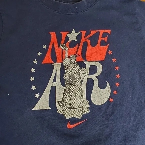 Nike T Shirt Boys Medium Blue