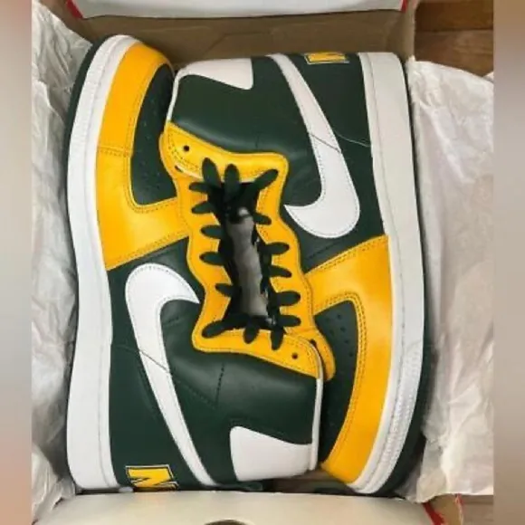 Nike Terminator High top  green and yellow size men’s 11.5 weekend price only
