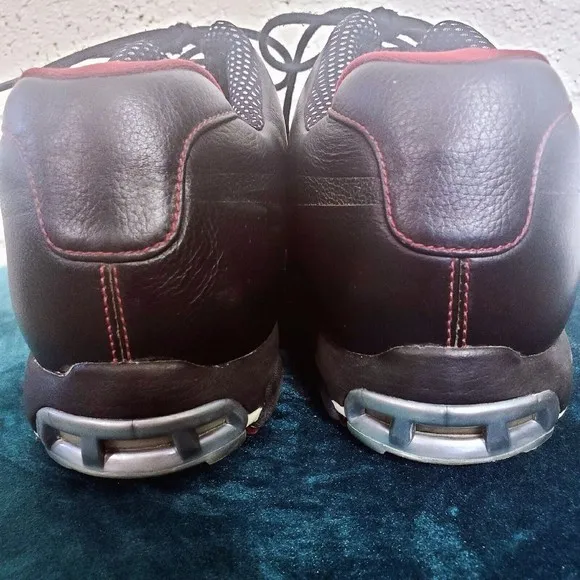 Nike Tiger Woods 314830-001 Black Low Top Golf Shoes Leather Lace up Mens 9.5