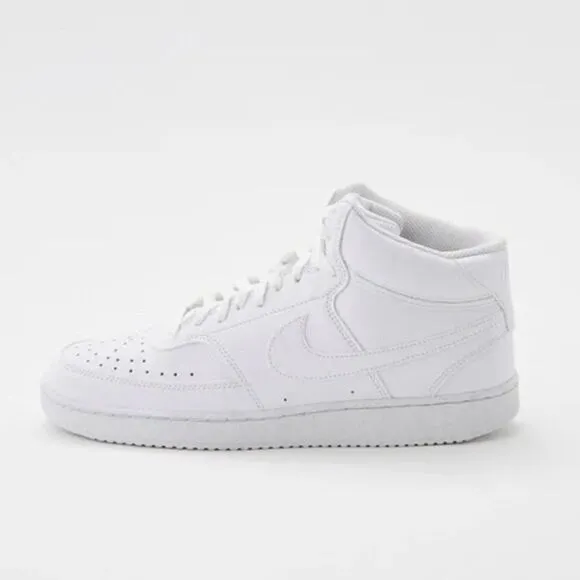 Nike Triple White Court Vision Shoes Mid Men’s Size 12