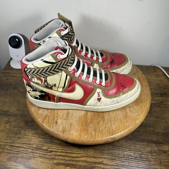 Nike Vandal High King Queen of Hearts Vintage Shoes Men’s Size 11 316215-611‎