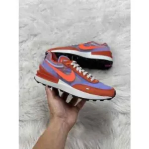 Nike Waffle Low Womens Sportswear Shoes Purple DC2533-800 NEW Multi Sz